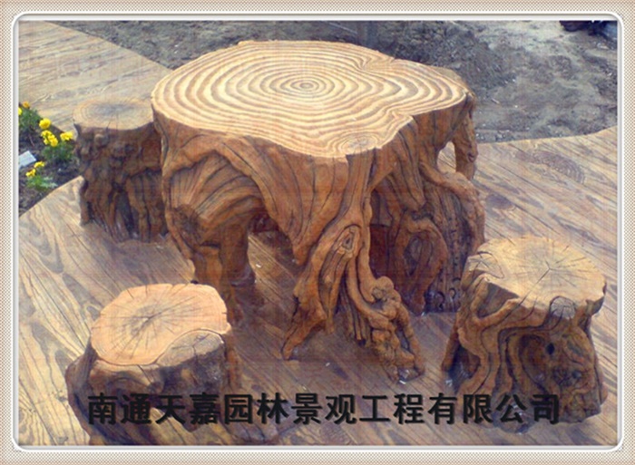 仿木紋樹樁