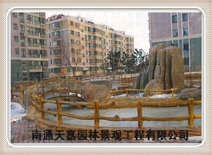 仿木紋樹樁