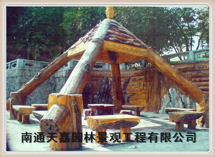 仿木紋樹樁